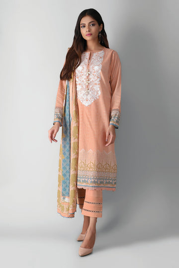 B21322 Pink Khaadi Autumn Collection 2021